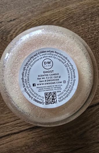 Halloween candle - Ghost glitter