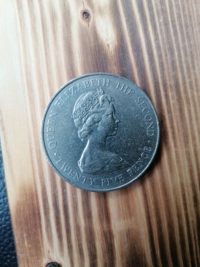 1978 Guernsey 25 Pence Coin