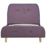 Bed Frame Taupe Fabric 90x190 cm Image 3