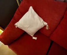 Stylish versatile Red Sectional Couch