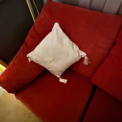 Stylish versatile Red Sectional Couch