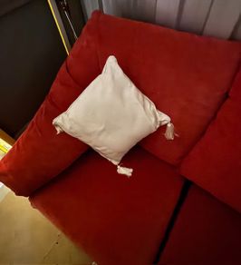 Stylish versatile Red Sectional Couch