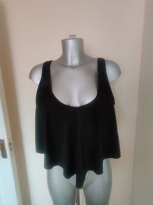 Black bikini top size UK16 EU44 Cup C Postage included