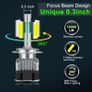 4 Sides 18000LM Led Canbus H1 H3 H4 H7 H8 H11 9005 HB3 9006 HB4 Turbo Led Headlight Bulbs 6000K 12V Auto Car Lights Fog Lamp Image 2