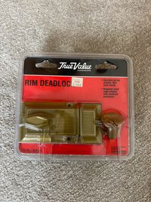 Brand New Rim Deadlock Single Cylinder Door Lock Made In USA