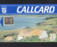 Ireland 20 unit Cottage Definitive (SC College Green address) Call Card Used. Telecom Eireann No 1023