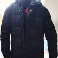 Zavetti Canada Girls Padded Hooded Bomber (Black)