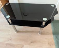 Glass TV Stand Corner Unit