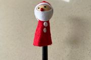 Coca Cola Santa Claus Pencil Topper Year 2015