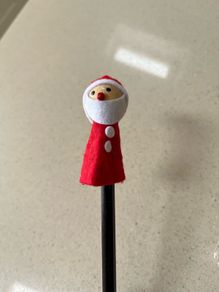 Coca Cola Santa Claus Pencil Topper Year 2015