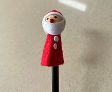 Coca Cola Santa Claus Pencil Topper Year 2015