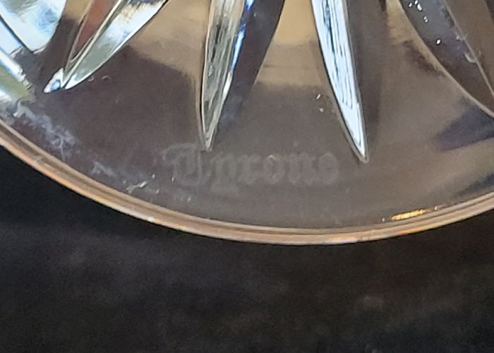 Vintage Tyrone Crystal Coleen Wine Glasses Signed Irish Cut Glass Set of 3