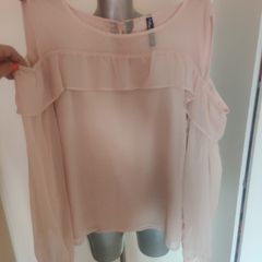 Jean Pascale dusty pink off shoulders blouse size UK18 EU46 Postage included