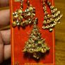 Christmas Magic Vintage Bundle of 2 pairs of earrings and a brooch. Image 4