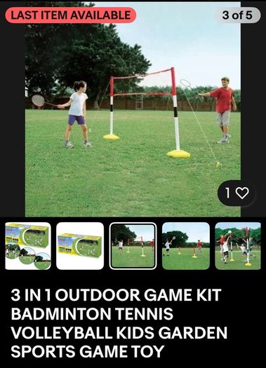 Badminton & Volleyball garden set