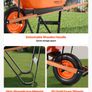 Garden Wheelbarrow Cart 5 Cu Ft One Wheel Image 6