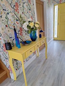 Console Table with 3 Drawers As New