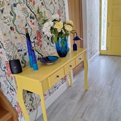 Console Table with 3 Drawers As New