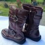 New Dunnes Girls Long Burgundy Boot Size 10 Image 2