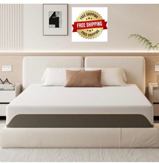 Memory Foam Mattress, 5FT King Mattress, Medium Firm Feel, Soft Skin-friendly Durable, Sleep Cooler and Back Pain Relief, in a Box(150x200x20cm)