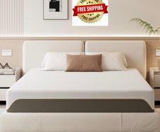 Memory Foam Mattress, 5FT King Mattress, Medium Firm Feel, Soft Skin-friendly Durable, Sleep Cooler and Back Pain Relief, in a Box(150x200x20cm)
