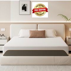 Memory Foam Mattress, 5FT King Mattress, Medium Firm Feel, Soft Skin-friendly Durable, Sleep Cooler and Back Pain Relief, in a Box(150x200x20cm)