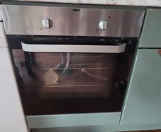 Fridge freezer, oven, extractor fan and slimline dishwasher