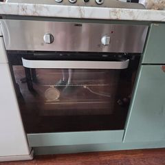 Fridge freezer, oven, extractor fan and slimline dishwasher