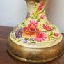 Elegant Hand Painted Floral Pedestal Jardiniere with Scalloped Bowl Image 6