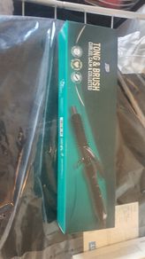 hair tongs and brush