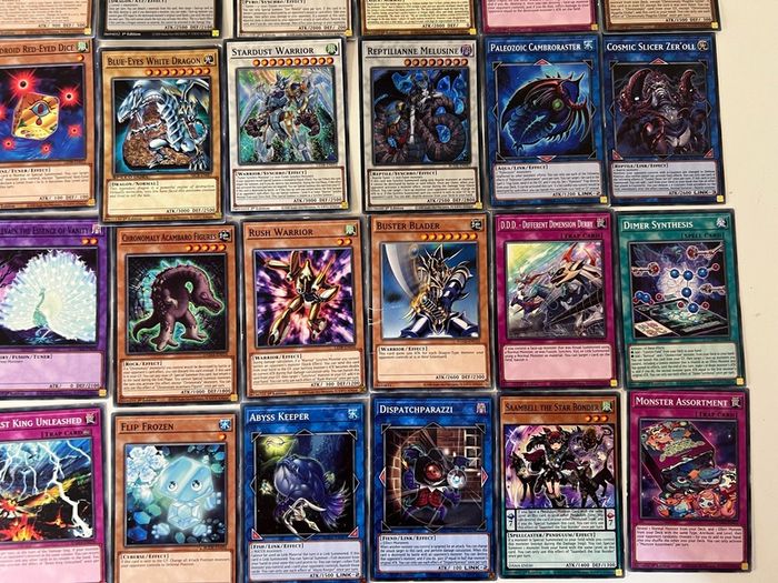 Bundle of 40 1st Edition Yugioh Cards including Blue Eyes White Dragon (36 from 2020 and 4 1996) Yu-Gi-Oh