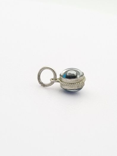 925 Vintage Sterling Silver Evil Eye Protection Charm