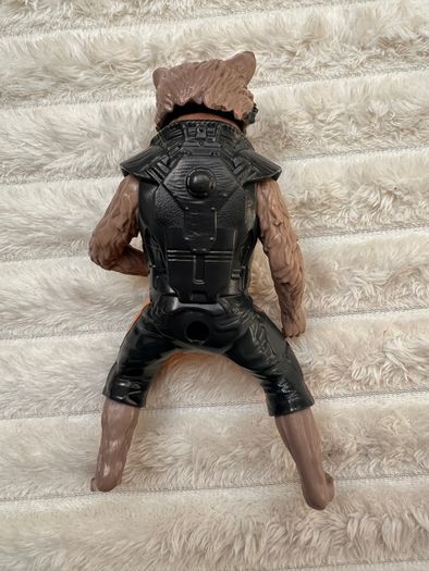 2014 Hasbro Marvel Rocket Racoon Guardians Of The Galaxy Figure Only No Tail approx. 15 cm. Used Please see photos
