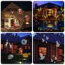 Christmas Outdoor 12 Patterns LED Moving Laser Xmas Projector Landscape Light  Halloween Image 2