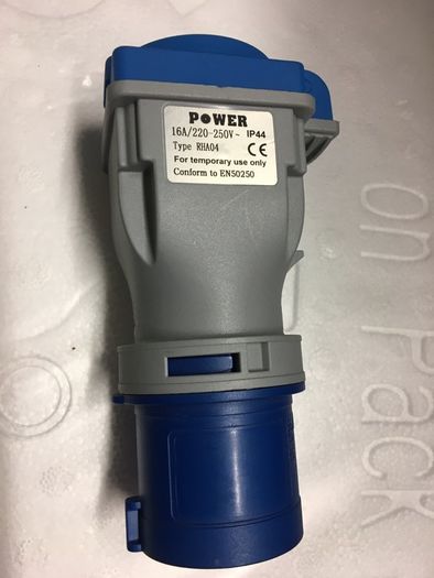 16 Amp to 13 Amp Adaptor