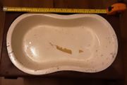 vintage French enamel bidet/ possibly baby bath