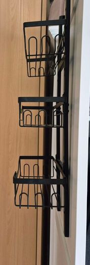 3 tier black over door Shower Caddy Organiser