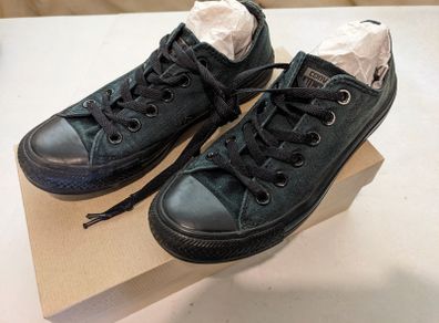 Converse trainers size 5 - dark green and black