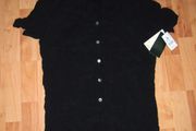 Ladies black short sleeve blouse BNWT