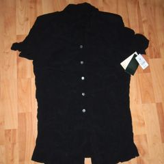 Ladies black short sleeve blouse BNWT