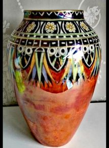 Stunning Royal Winton iridescent vase