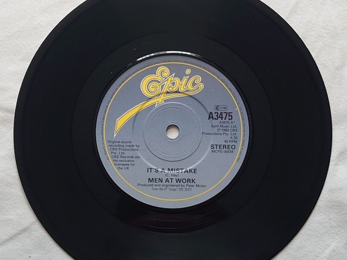Men At Work - It's A Mistake - 7" Vinyl
