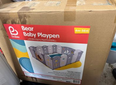 Bear baby playpen