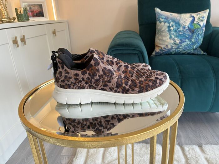 Brand-new Ladies Leopard Print Memory Foam Casual Sneakers from Primark