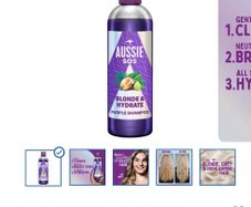 Aussie SOS Blonde & Hydrate Purple Shampoo 300ml