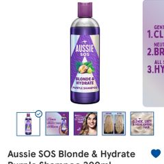 Aussie SOS Blonde & Hydrate Purple Shampoo 300ml