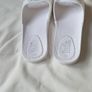 truffle one strap slip on flip flops saddles size  4 white new in box Image 3