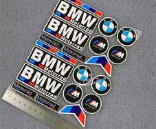 Reflective Car Badge Decor Stickers Car Motorcycle Night Driving Safety Luminous Decals For BMW 1 3 5 7 Series X1 X3 X5 X7