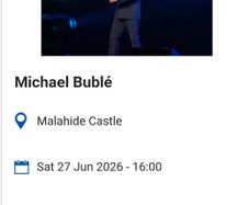 Michael Buble Concert
