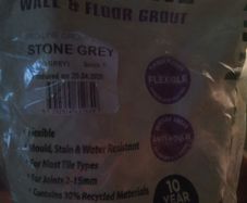 Mid grey grout- stome grey